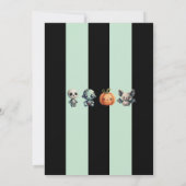 小さなブーはほとんどハロウィーン赤ちゃんシャワー私 招待状 (裏面)