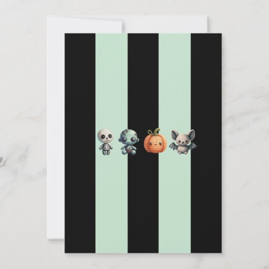 小さなブーはほとんどハロウィーン赤ちゃんシャワー私 招待状 (裏面)