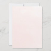 小さなブーはほとんどピンクの女の子の赤ちゃんシャワー 招待状 (裏面)