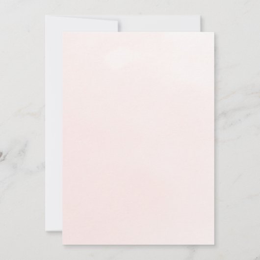 小さなブーはほとんどピンクの女の子の赤ちゃんシャワー 招待状 (裏面)