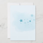 小さなブーはほとんどブルーボーイの赤ちゃんシャワー 招待状 (裏面)