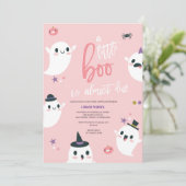 小さなブーはほとんど幽霊赤ちゃんシャワー 招待状 (スタンド正面)