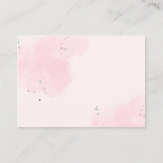 小さなブーはほとんど赤ちゃんシャワーおむつラッフル起因 エンクロージャーカード (裏面)