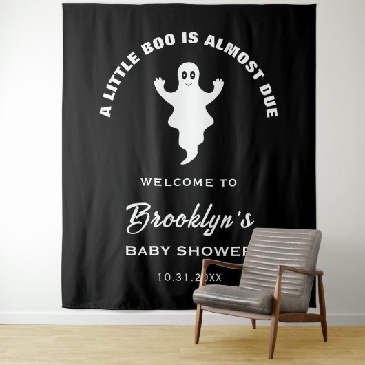 小さなブーはほとんど赤ちゃんシャワーの背景 タペストリー (インサイチュ)