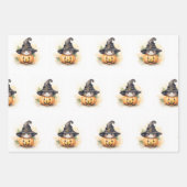 小さなブーはほとんど赤ちゃんシャワーの贈り物 ラッピングペーパーシート (正面3)