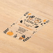 小さなブーはほとんど赤ちゃんシャワー妊娠 アクリル招待状 (レイダウン)