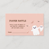 小さなブーはほとんど赤ちゃんシャワー幽霊 エンクロージャーカード (正面)