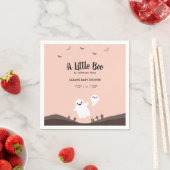 小さなブーはほとんど赤ちゃんシャワー幽霊 スタンダードカクテルナプキン (インサイチュ)