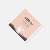 小さなブーはほとんど赤ちゃんシャワー幽霊 スタンダードカクテルナプキン (角)