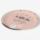 小さなブーはほとんど赤ちゃんシャワー幽霊 ペーパープレート (アングル)