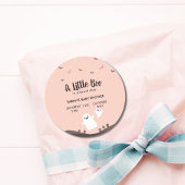 小さなブーはほとんど赤ちゃんシャワー幽霊 ラウンドシール