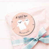 小さなブーはほとんど赤ちゃんシャワー幽霊 ラウンドシール