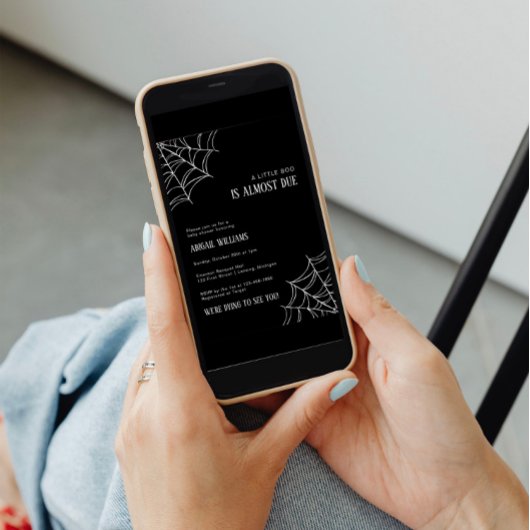 小さなブーはほとんど赤ちゃんシャワー招待状 招待状