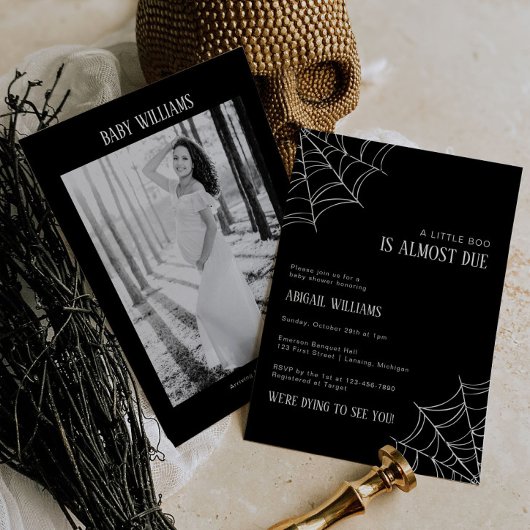 小さなブーはほとんど赤ちゃんシャワー招待状 招待状