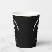 小さなブーはほとんど赤ちゃんシャワー白黒 紙コップ (右)