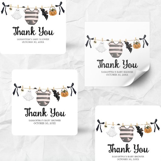 小さなブーはほとんど赤ちゃんシャワー スクエアシール