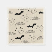 小さなブーはほとんど赤ちゃんシャワー スタンダードカクテルナプキン (正面)