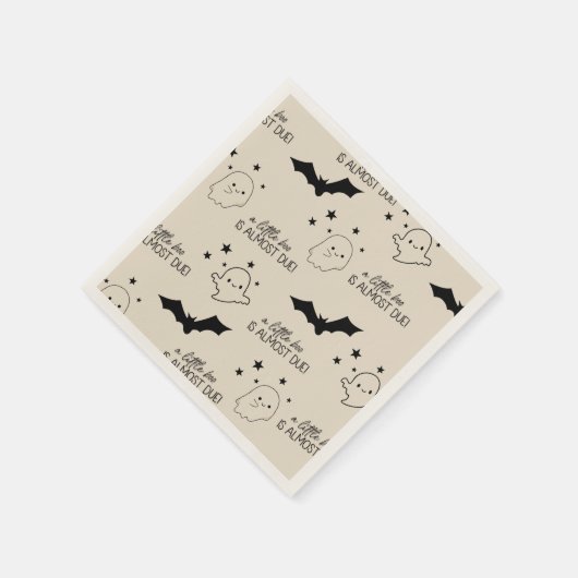 小さなブーはほとんど赤ちゃんシャワー スタンダードカクテルナプキン (角)