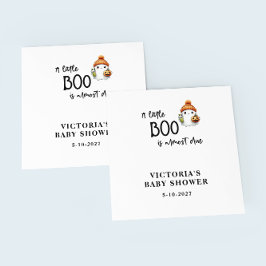 小さなブーはほとんど赤ちゃんシャワー スタンダードカクテルナプキン