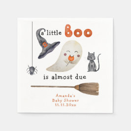 小さなブーはほとんど赤ちゃんシャワー スタンダードカクテルナプキン