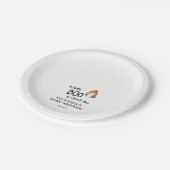 小さなブーはほとんど赤ちゃんシャワー ペーパープレート (アングル)