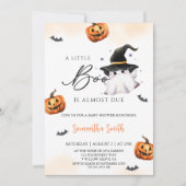 小さなブーはほとんど赤ちゃんシャワー 招待状 (正面)