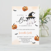 小さなブーはほとんど赤ちゃんシャワー 招待状 (スタンド正面)