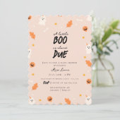 小さなブーはほとんど赤ちゃんシャワー 招待状 (スタンド正面)