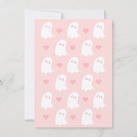 小さなブーはほとんど赤ちゃんシャワー 招待状 (裏面)