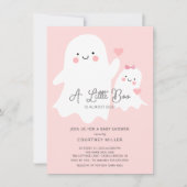 小さなブーはほとんど赤ちゃんシャワー 招待状 (正面)