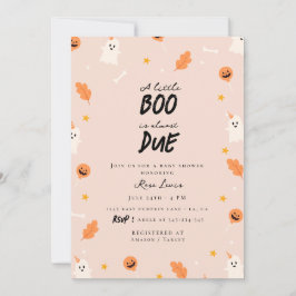 小さなブーはほとんど赤ちゃんシャワー 招待状