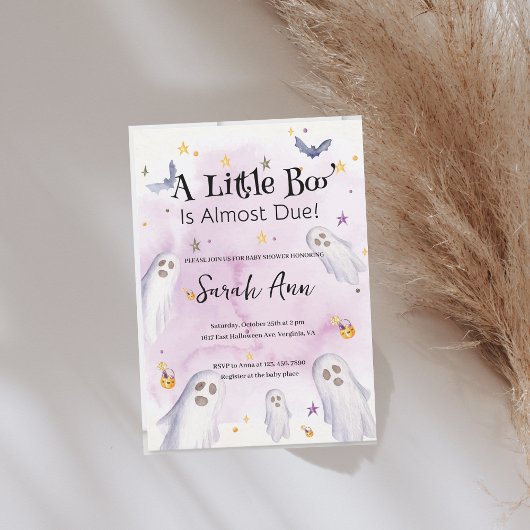 小さなブーはほとんど赤ちゃんシャワー 招待状