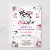 小さなブーはほとんど赤ちゃんシャワー 招待状 (正面)