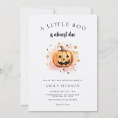 小さなブーはほとんど赤ちゃんシャワー 招待状 (正面)