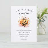 小さなブーはほとんど赤ちゃんシャワー 招待状 (スタンド正面)