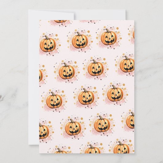 小さなブーはほとんど赤ちゃんシャワー 招待状 (裏面)