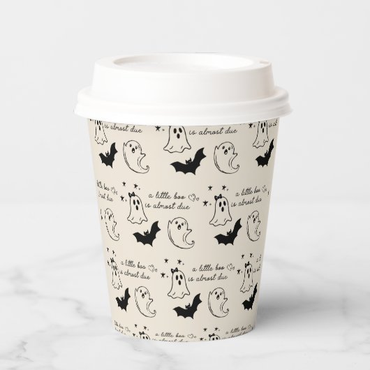 小さなブーはほとんど赤ちゃんシャワー 紙コップ (正面)