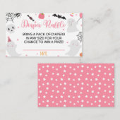 小さなブーはほとんど起因おむつラッフルカードガール エンクロージャーカード (正面/裏面)