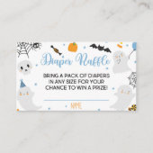 小さなブーはほとんど起因おむつラッフルカードボーイ エンクロージャーカード (正面)