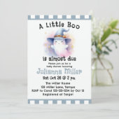 小さなブーはほとんど起因かわいい幽霊赤ちゃんシャワー シーズンカード (スタンド正面)