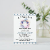 小さなブーはほとんど起因かわいい幽霊赤ちゃんシャワー ポストカード (スタンド正面)