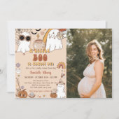 小さなブーはほとんどGroovyハローウィンパーティ 招待状 (正面)