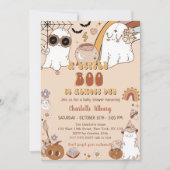 小さなブーはほとんどGroovyハローウィンパーティ 招待状 (正面)