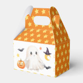 小さなブーはもうすぐだ!ハロウィーンの赤ちゃんシャワー フェイバーボックス (裏面サイド)