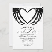 小さなブーはハロウィーンの赤ちゃんシャワーが原因 招待状 (正面)