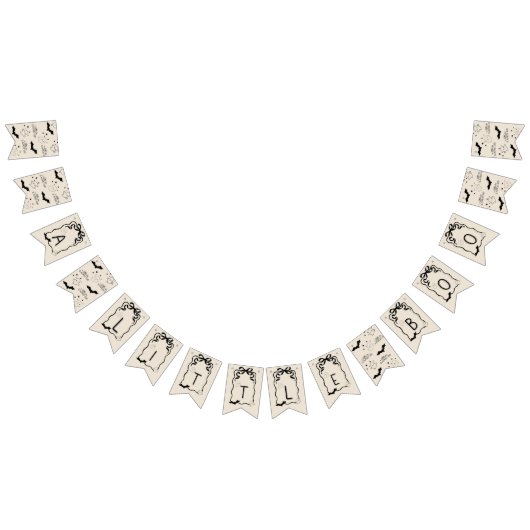 小さなブーは旗を折るしかなかった バンティングフラッグ (全)