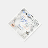 小さなブーは、ほぼデュースボーイベビーシャワー スタンダードカクテルナプキン (角)