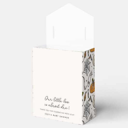 小さなブーほとんどハロウィーン赤ちゃんシャワー フェイバーボックス (オープン)