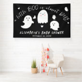 小さなブーほとんどハロウィーン赤ちゃんシャワー 横断幕 (インサイチュ)