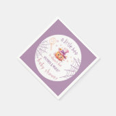 小さなブーほとんどハロウィーン赤ちゃん女の子シャワー スタンダードカクテルナプキン (角)